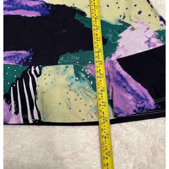 Lori Goldstein Logo Multicolor Tunic Blouse Ruffle Long Sleeves Large Lagenlook - Picture 8 of 9